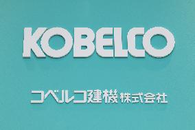KOBELCO Construction Machinery signboard and logo